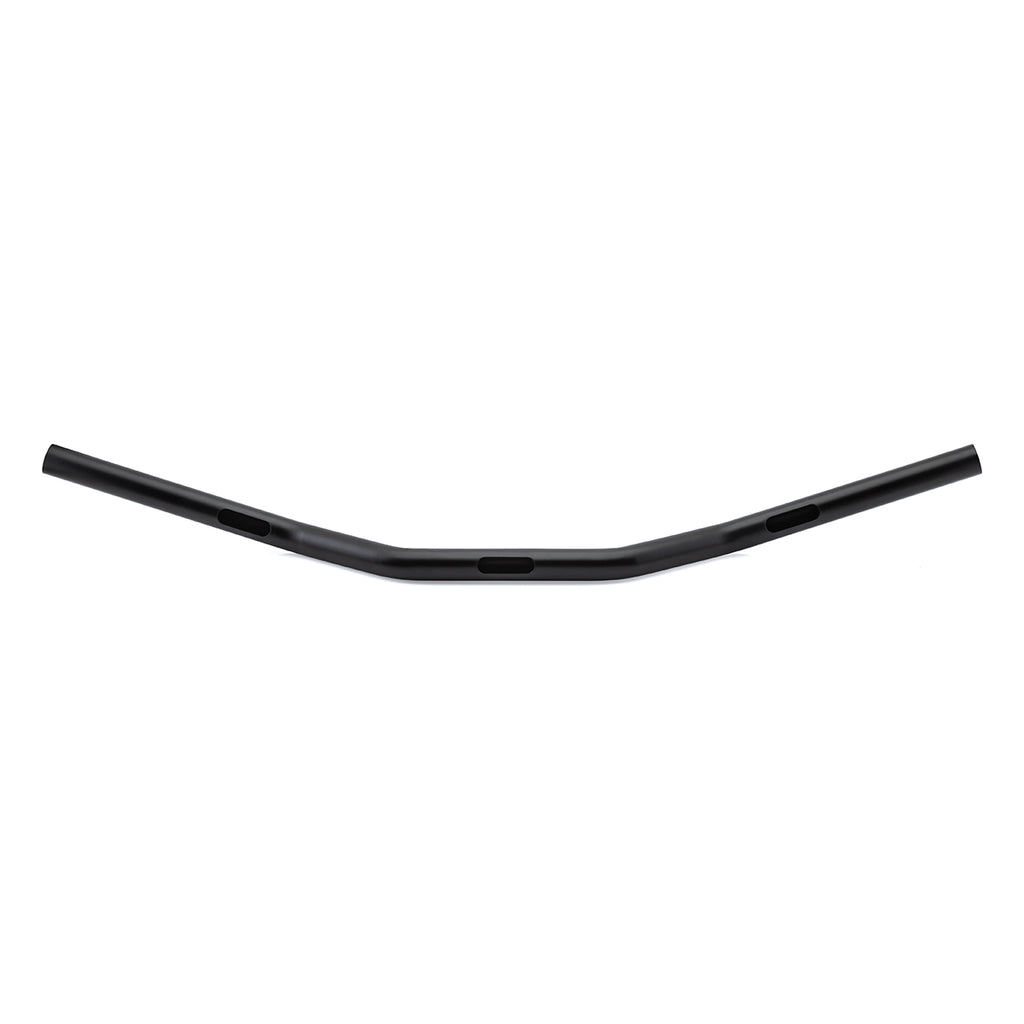 1" Diameter Matte Finish Low Tracker Handlebar for All Harley Davidson Cable Throttle Models-Bars & Risers-HellBend Custom Cycles