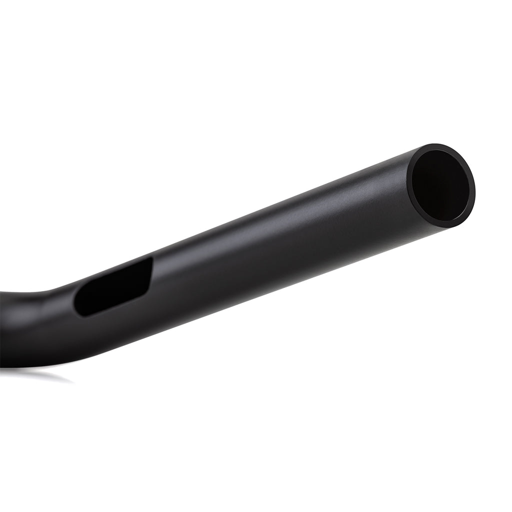 1" Diameter Matte Finish Low Tracker Handlebar for All Harley Davidson Cable Throttle Models-Bars & Risers-HellBend Custom Cycles