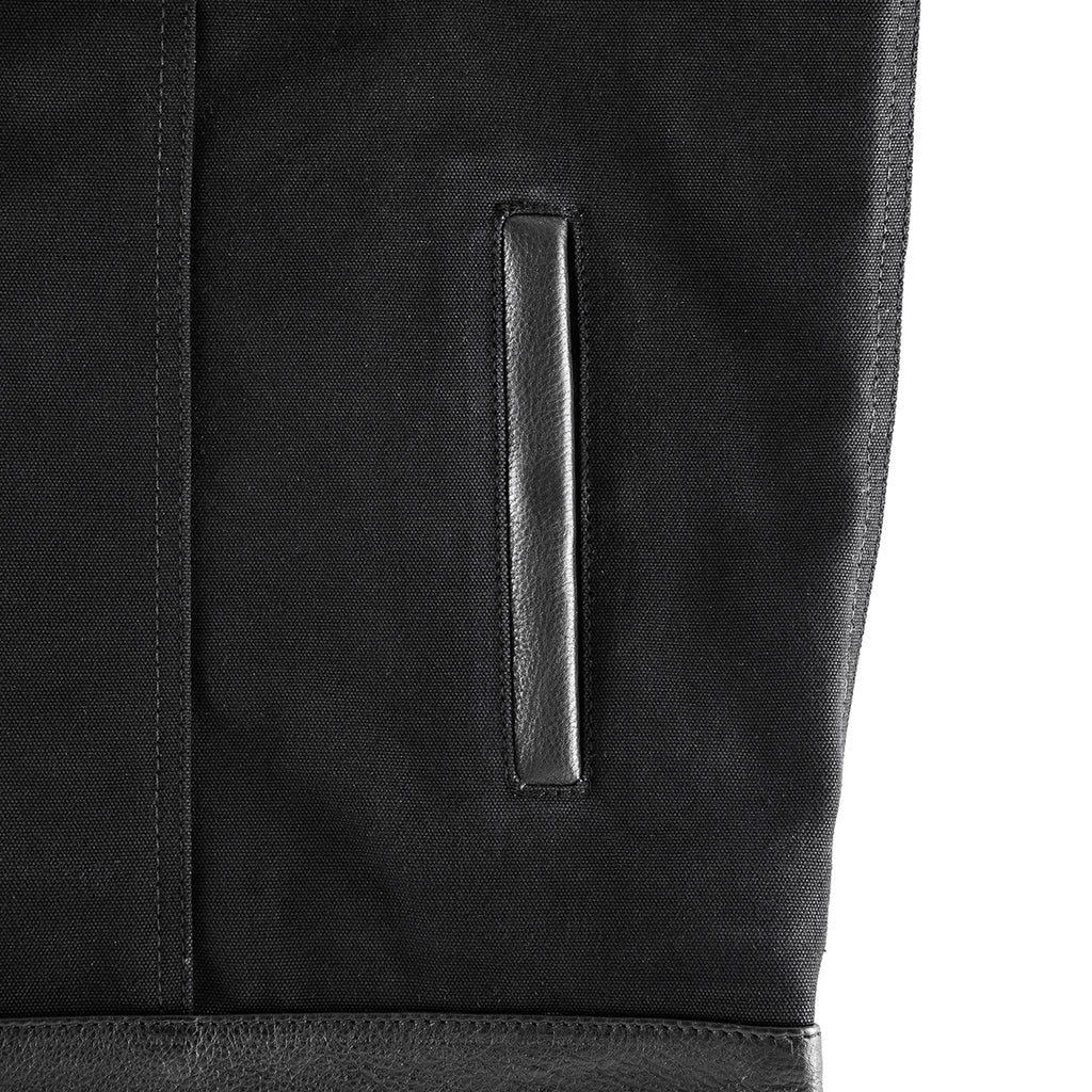 Hellbend Leather Canvas Motorcycle Vest - No Collar-Apparel, Goods, & Gear-HellBend Custom Cycles