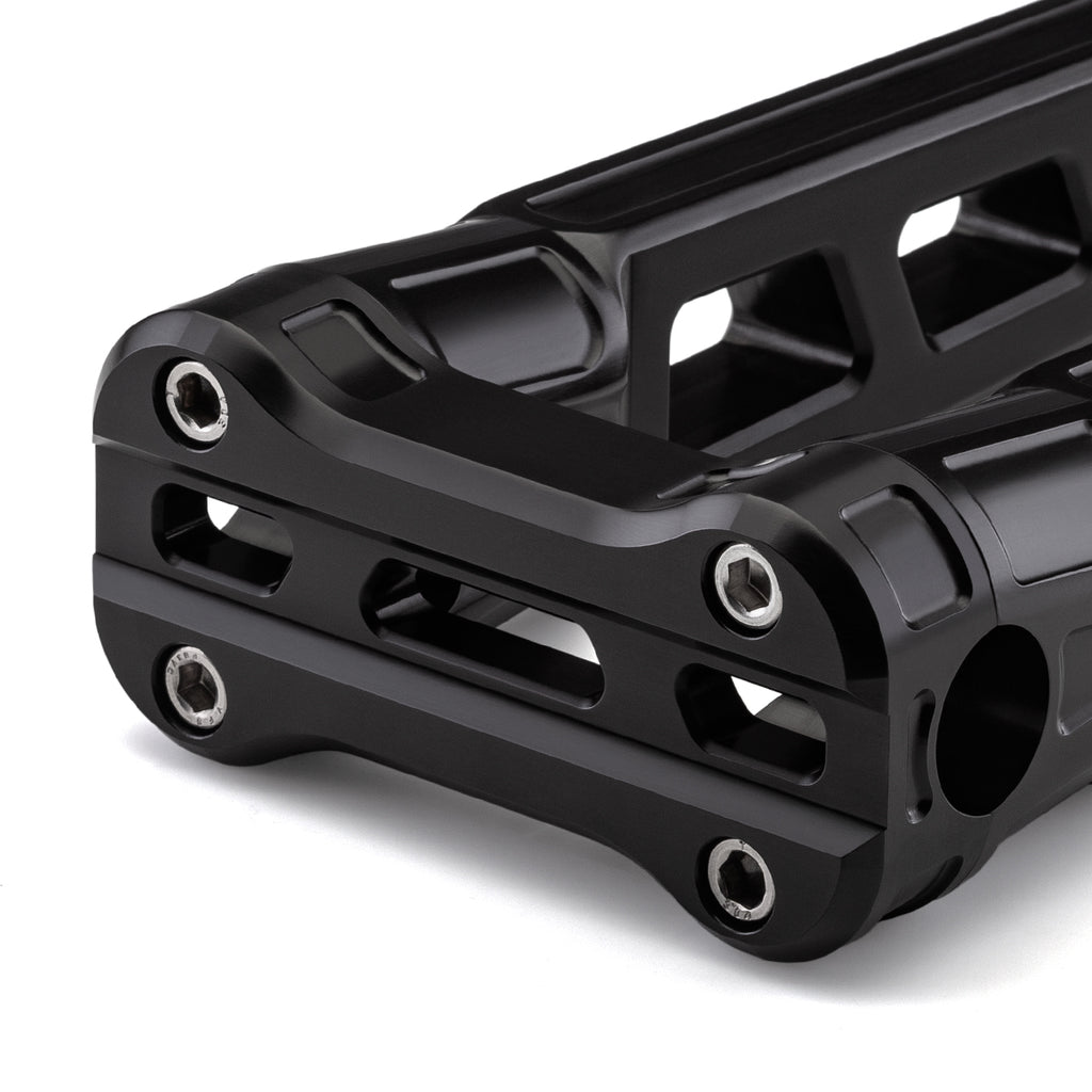 10" Straight Clamp Handlebar Risers for 1" Handlebars - Anodized Black-Bars & Risers-HellBend Custom Cycles