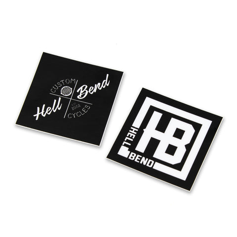 Hellbend Logo Design Sticker Set-Apparel, Goods, & Gear-HellBend Custom Cycles