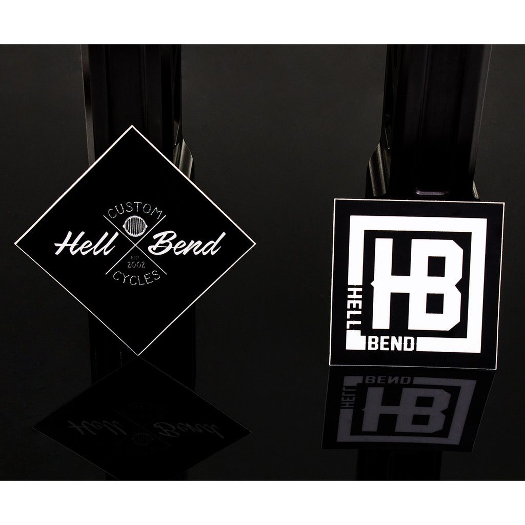 Hellbend Logo Design Sticker Set-Apparel, Goods, & Gear-HellBend Custom Cycles