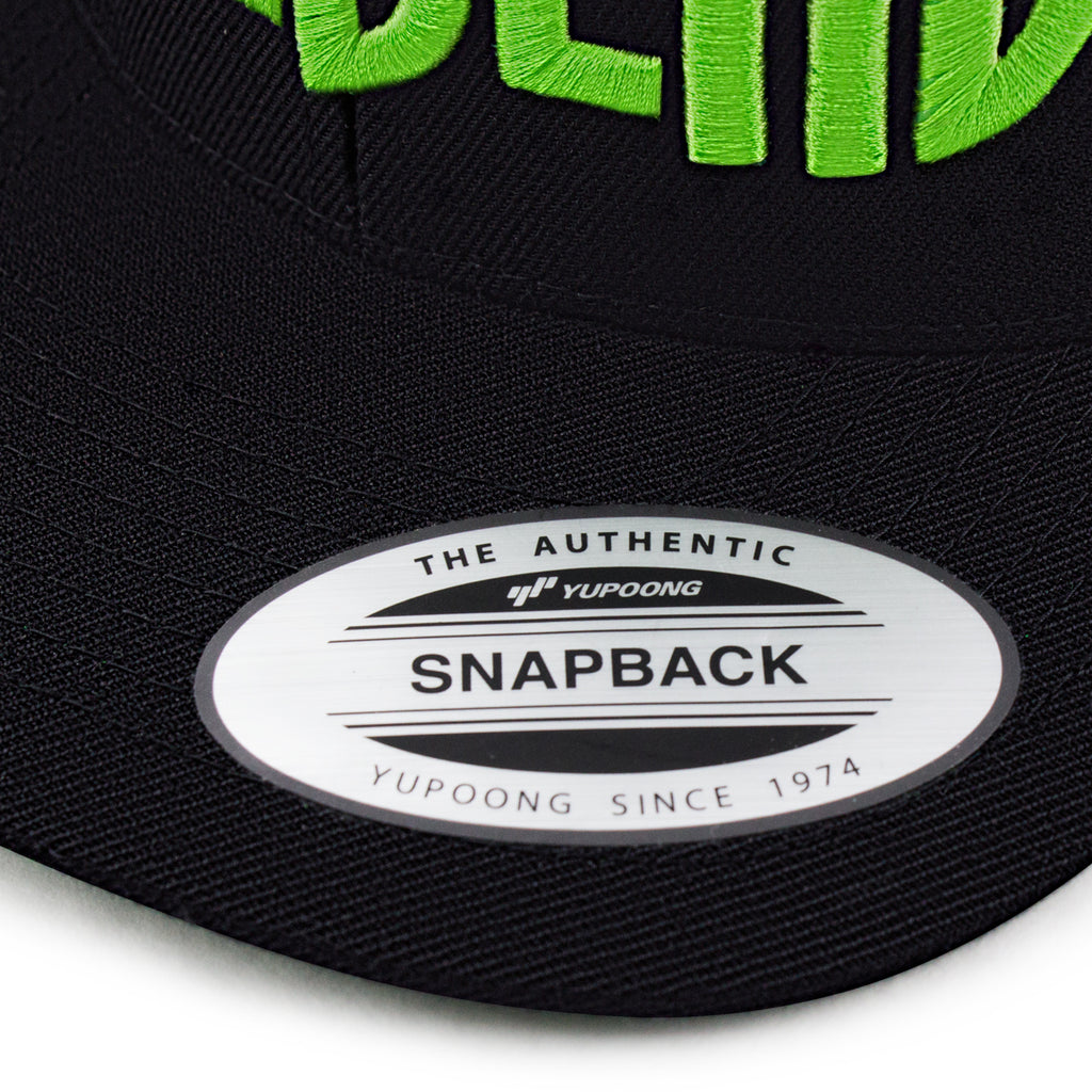 Hellbend Premium Snapback Cap - Green HB-Apparel, Goods, & Gear-HellBend Custom Cycles
