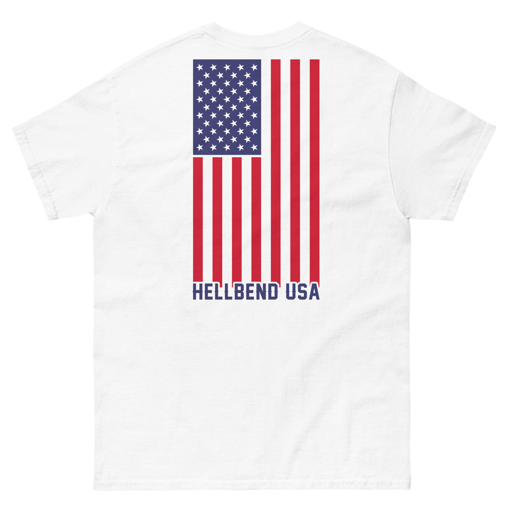 Hellbend Stars & Stripes Crew Shirt-Apparel, Goods, & Gear-HellBend Custom Cycles