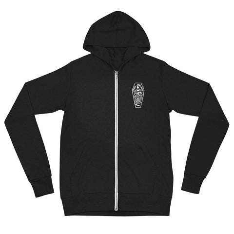 HELLBEND CLASSIC COFFIN REAPER ZIP UP HOODIE-Apparel, Goods, & Gear-HellBend Custom Cycles