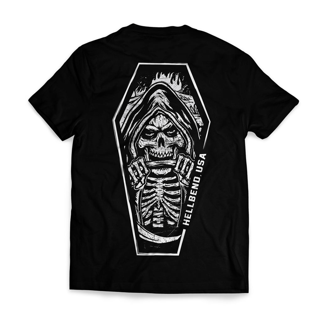 Hellbend Classic Coffin Reaper Shirt-Apparel, Goods, & Gear-HellBend Custom Cycles
