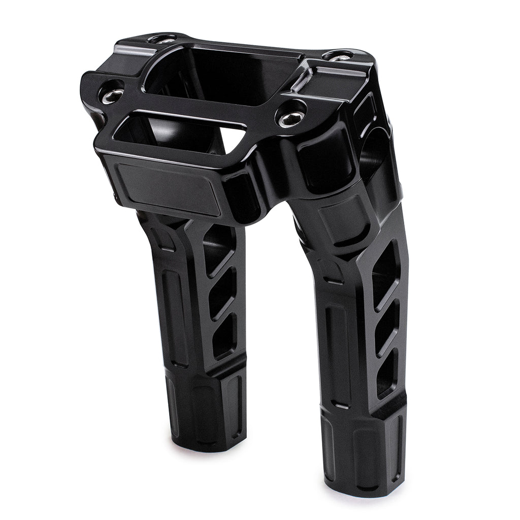 WTMT Handlebar Clamp Mounting Bracket – For Harley-Davidson 1” Bars – Black Aluminum – OE 56115-77
