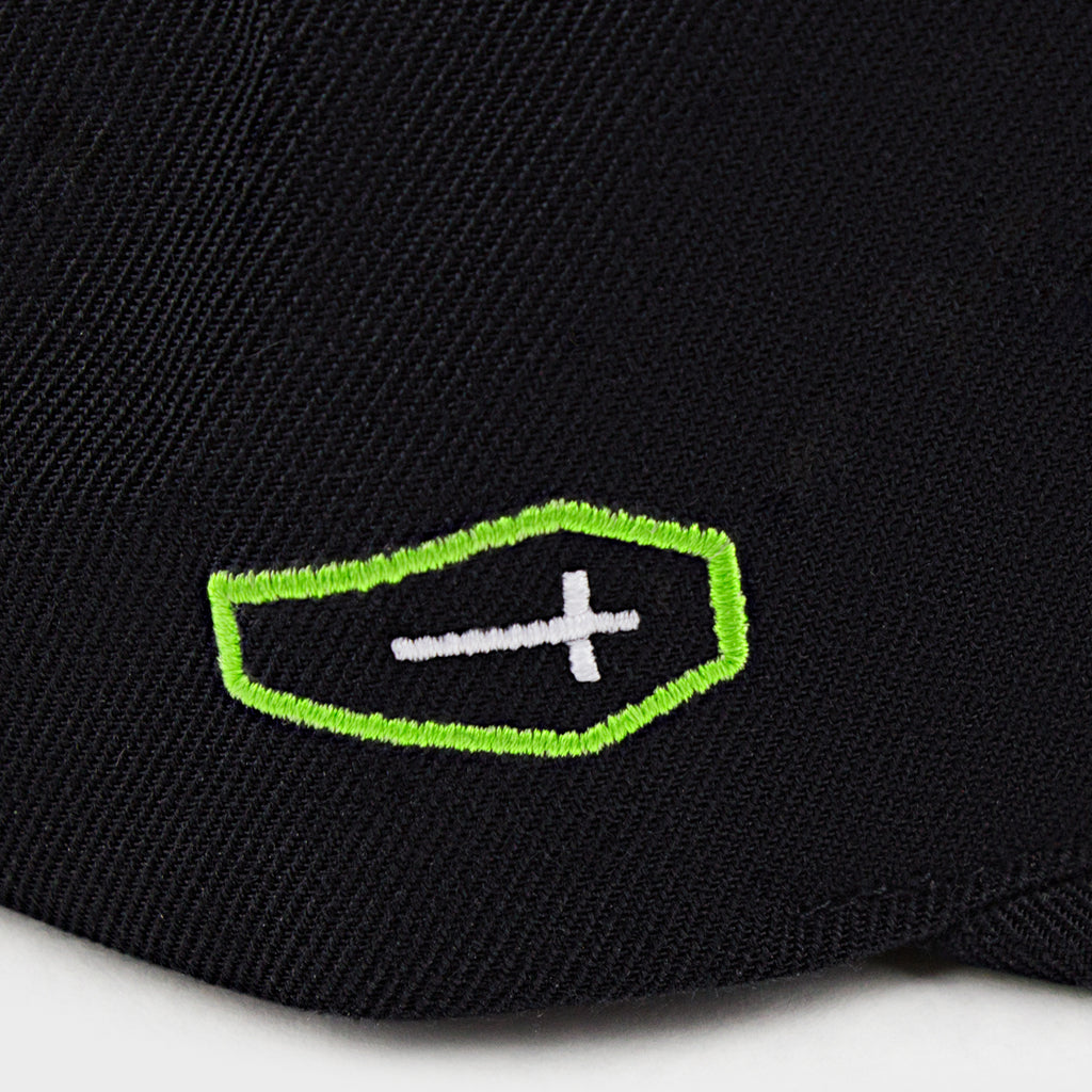 Hellbend Premium Snapback Cap - Green HB-Apparel, Goods, & Gear-HellBend Custom Cycles