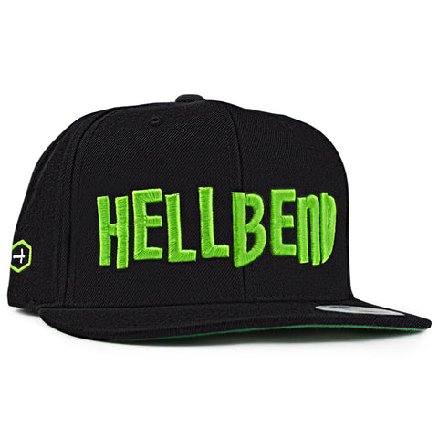 Hellbend Premium Snapback Cap - Green HB-Apparel, Goods, & Gear-HellBend Custom Cycles